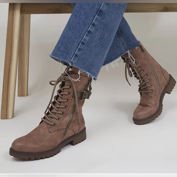 Blowfish Malibu Women’s Rauly Zip Boots Walnut Local Sheriff Shoes Size 7.5 NEW - Picture 8 of 13